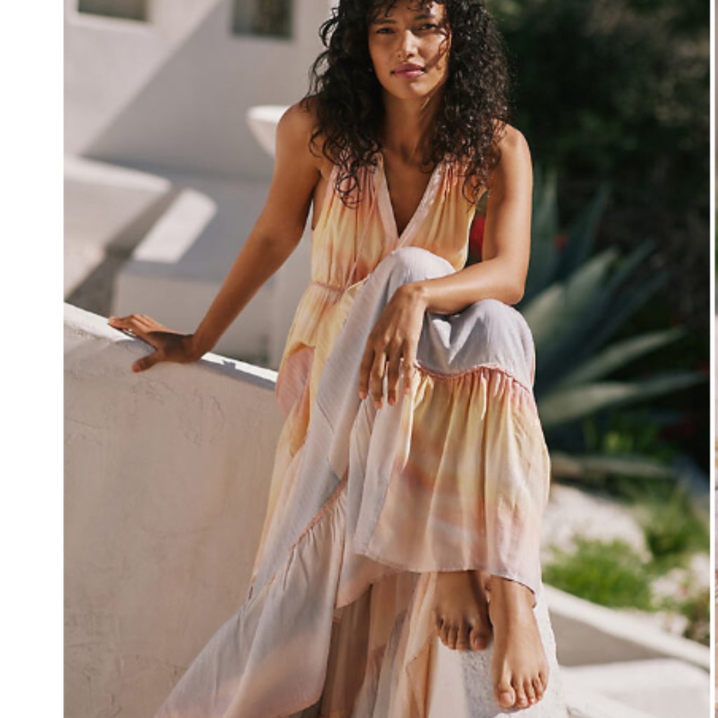 Tiered Ruffle Maxi Dress By Pq Swim